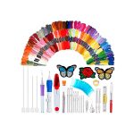 Souprava EmbroideryKit, 136dílná sada nití a dalšího nejběžnějšího vyšívacího příslušenství