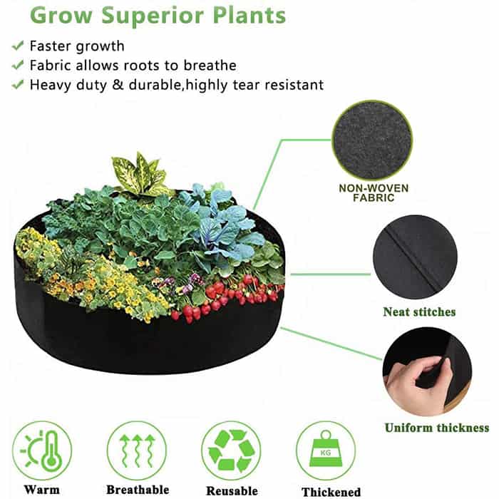 Garden GrowBag, záhon z textilu pro bujný růst všech druhů rostlin