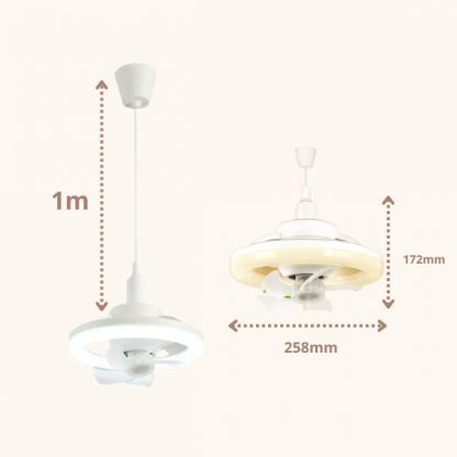 FANLIGHT, Ventilátor s LED světlem